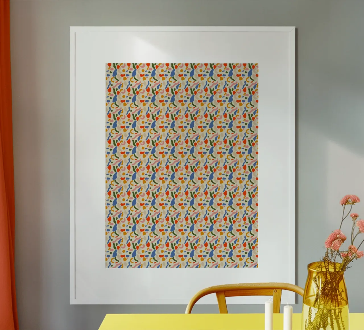 Confetti seamless pattern carta hahnemühle da Little Dean