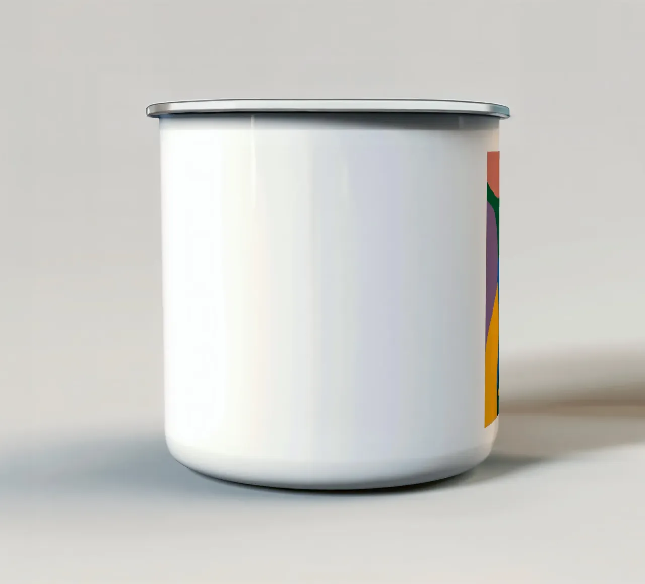 Ritratto aborigeno tazza in smalto da Little Dean