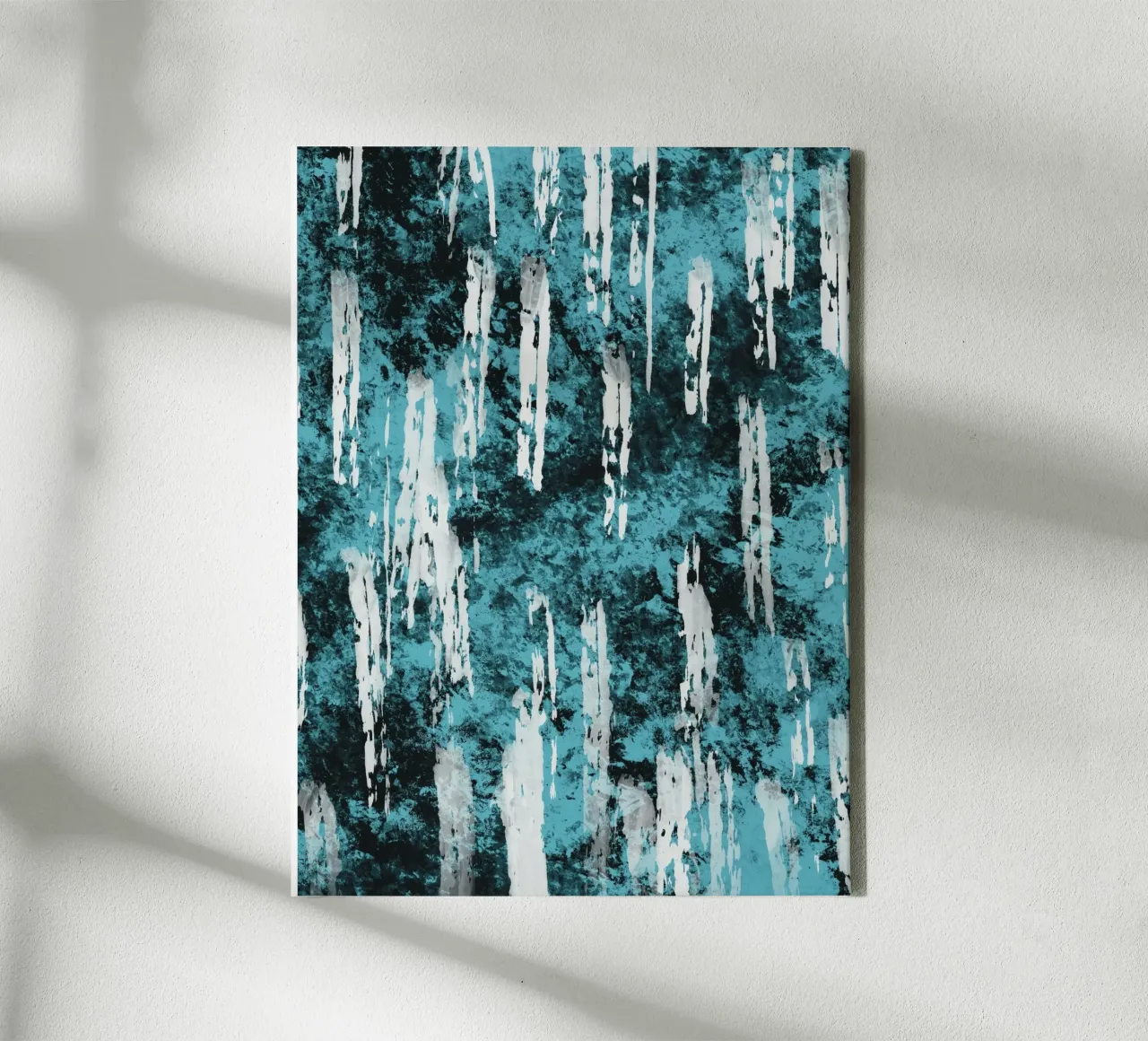 Raindrops abstract canvas by Little Dean