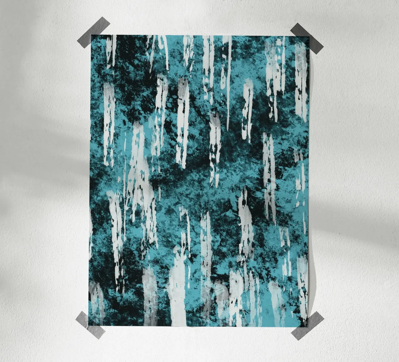 Gocce di pioggia astratto poster da Little Dean