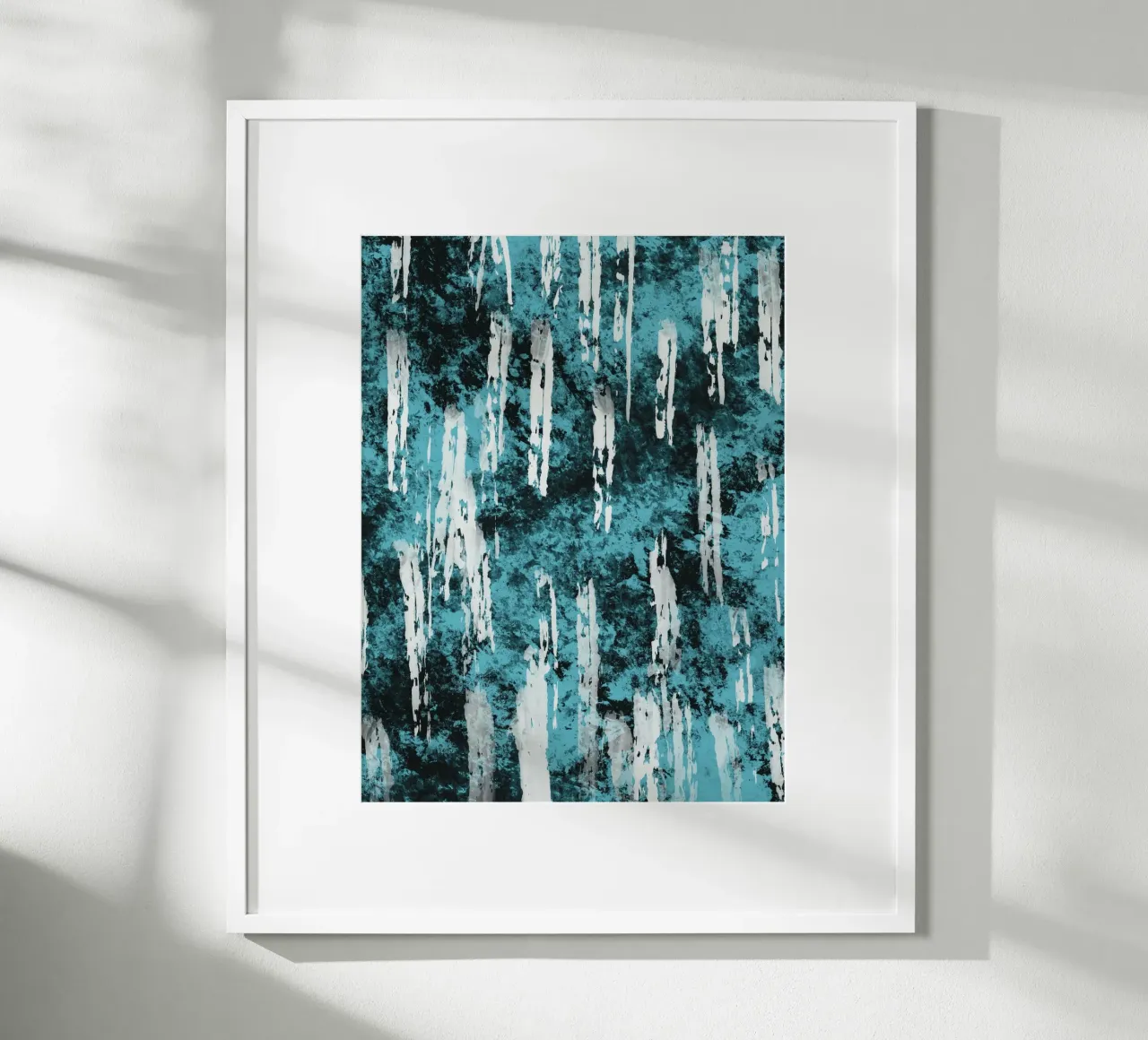 Gocce di pioggia astratto poster da Little Dean