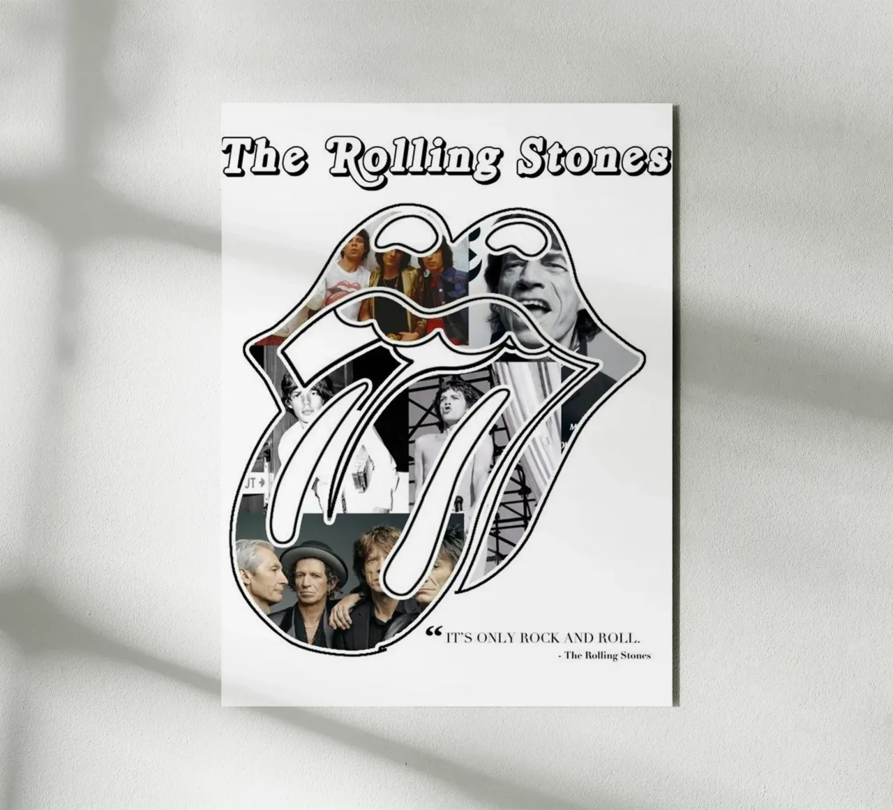 The Rolling Stones JT IT'S ONLY ROCK AND ROLL alluminio dibond da SoundStudio