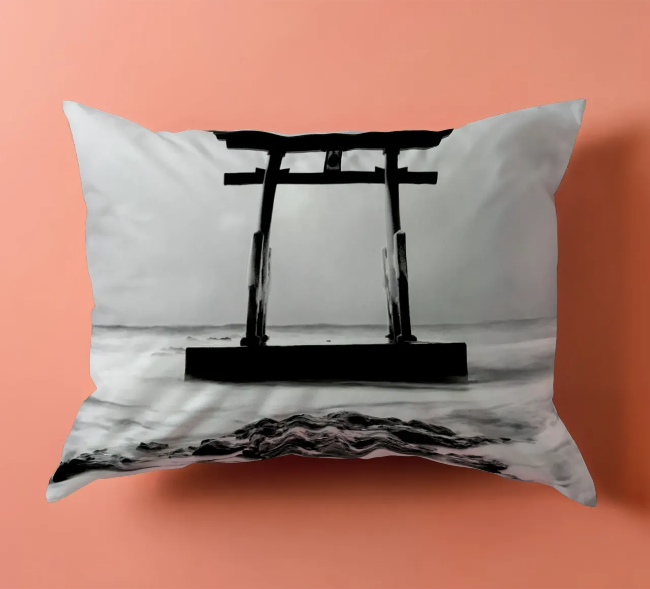 Torii Study 4 cuscino da Michael J. Reibert