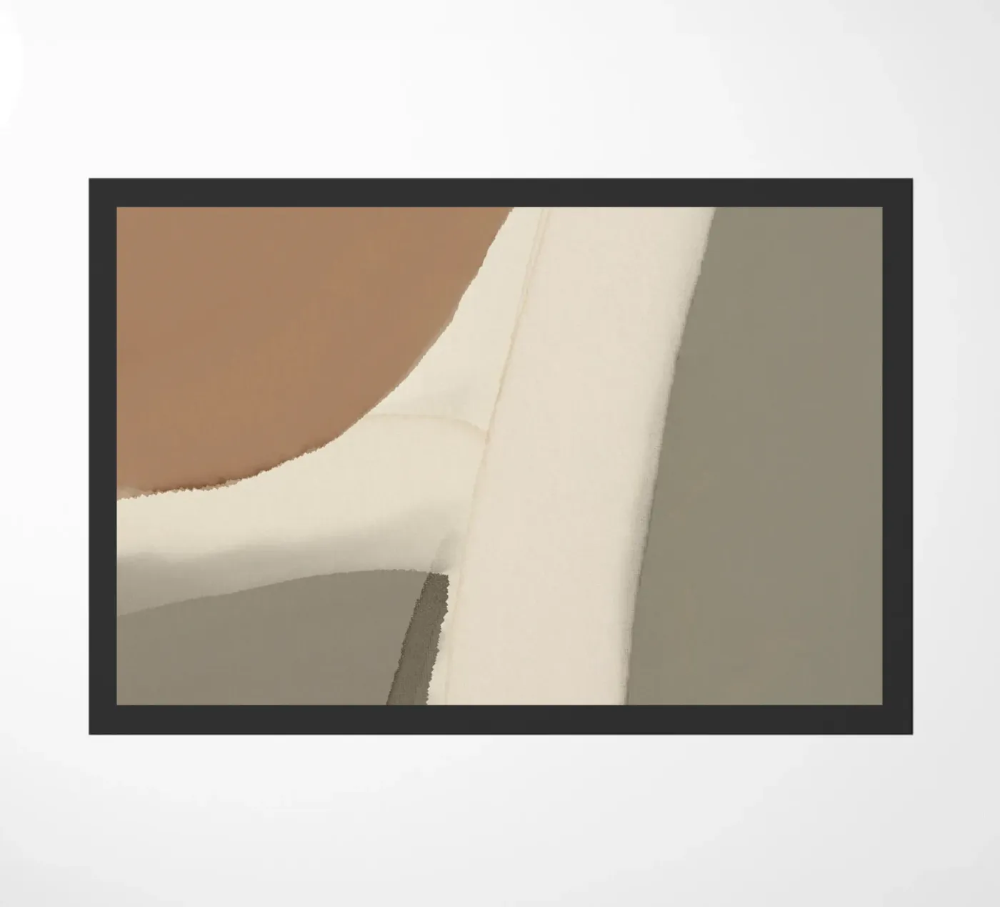 Kaart in grijswaarden deurmat van Little Dean