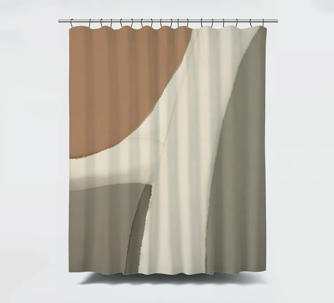 Mappa in scala di grigi tenda da doccia da Little Dean