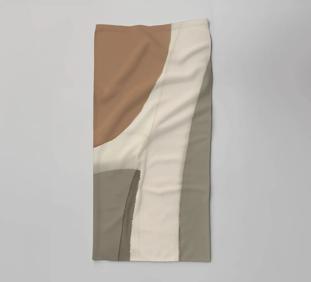 Mappa in scala di grigi asciugamano da bagno da Little Dean