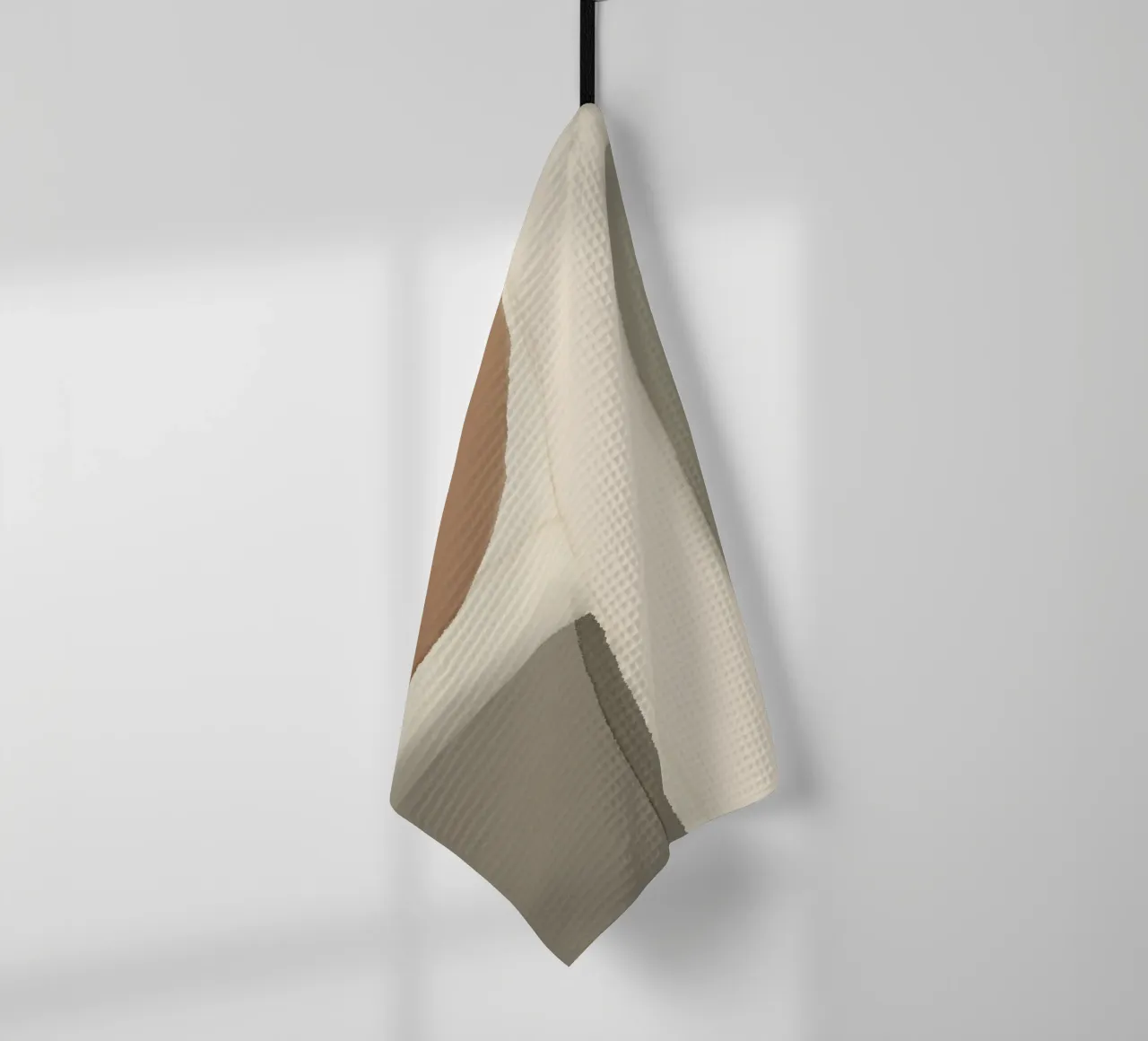 Mappa in scala di grigi canovaccio da cucina da Little Dean