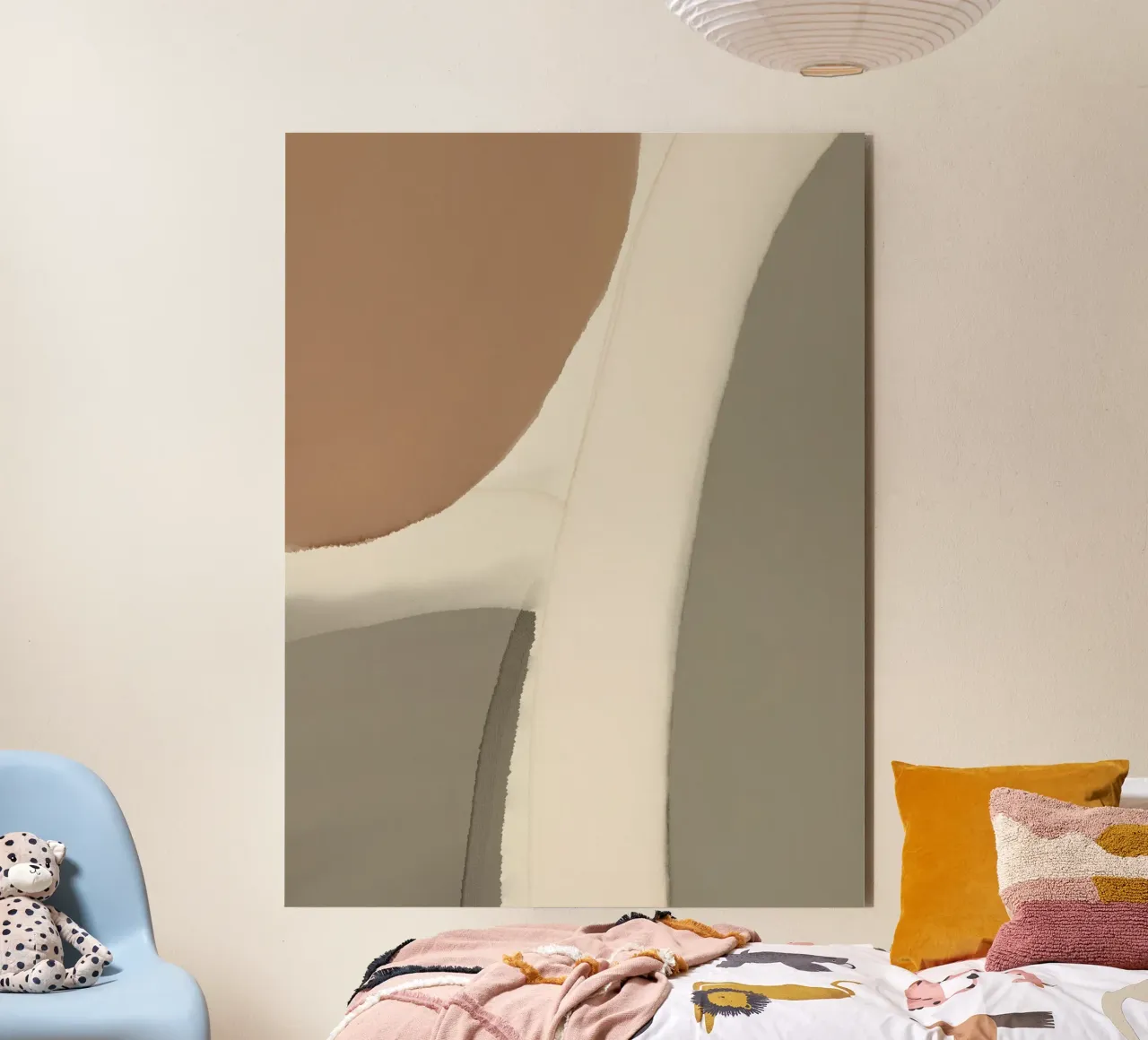 Mappa in scala di grigi alluminio dibond da Little Dean