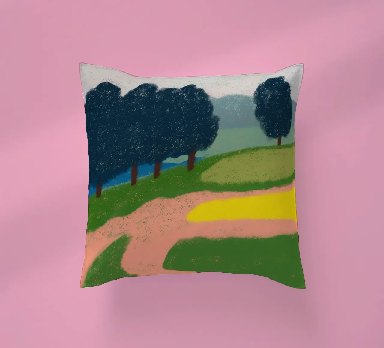 Campagna plein air cuscino da Little Dean