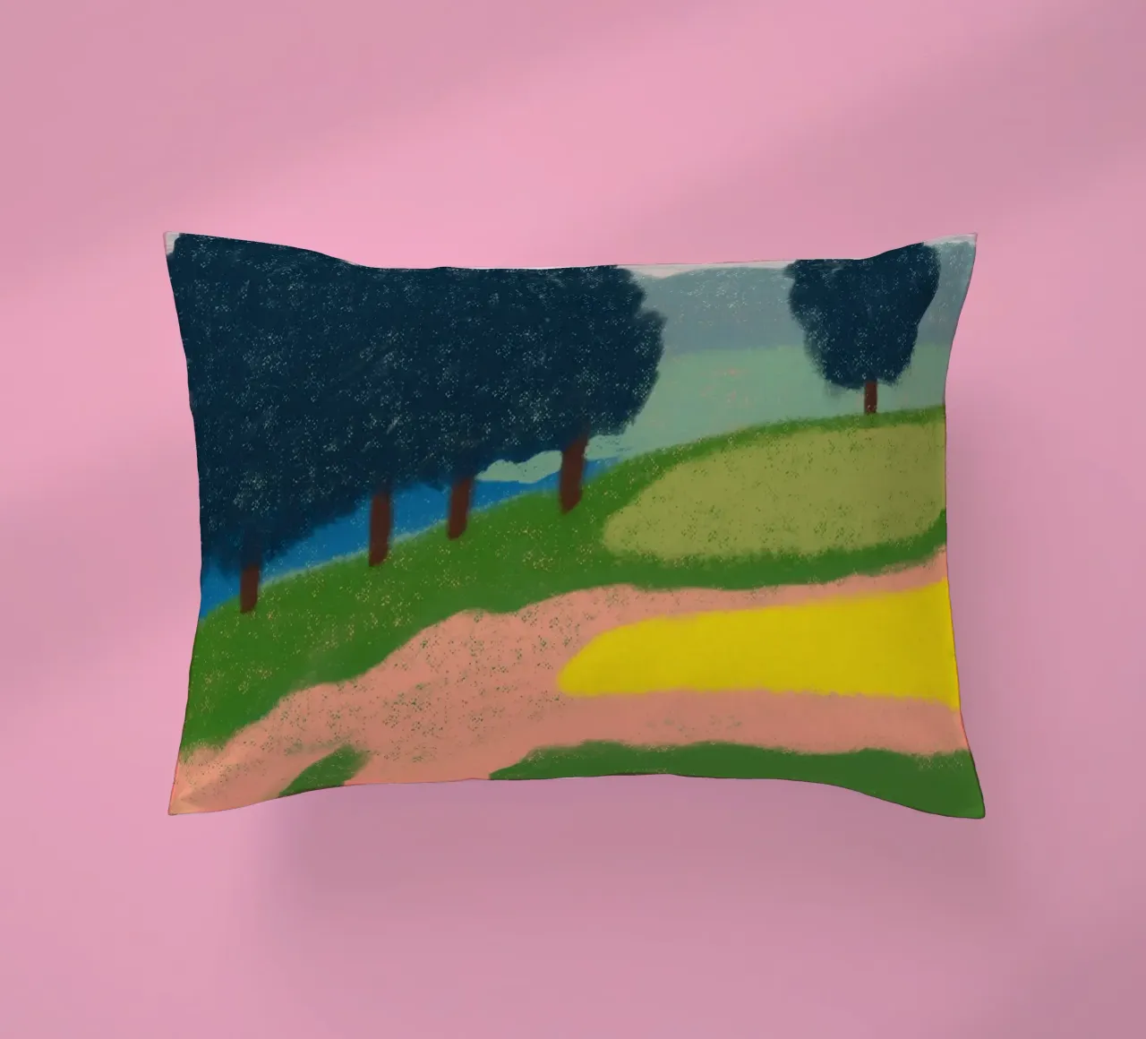 Campagna plein air cuscino da Little Dean