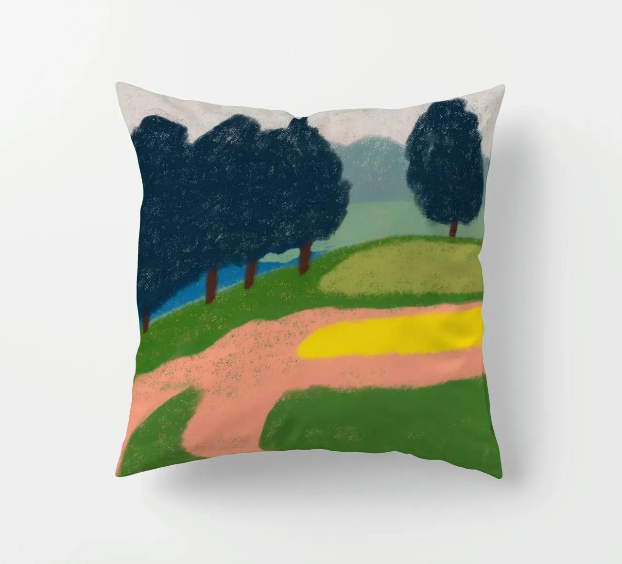 Campagna plein air cuscino da Little Dean