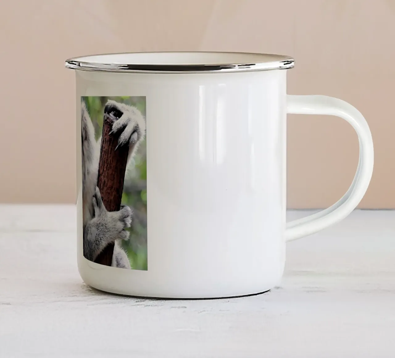Poster animali 80 tazza in smalto da Korrie Lane