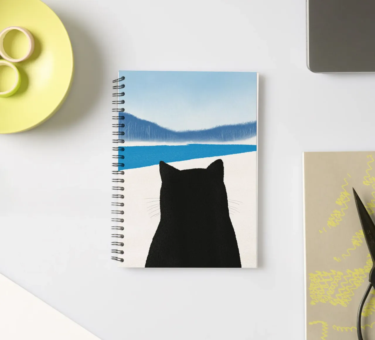 Fur portrait spiral notebook by Little Dean