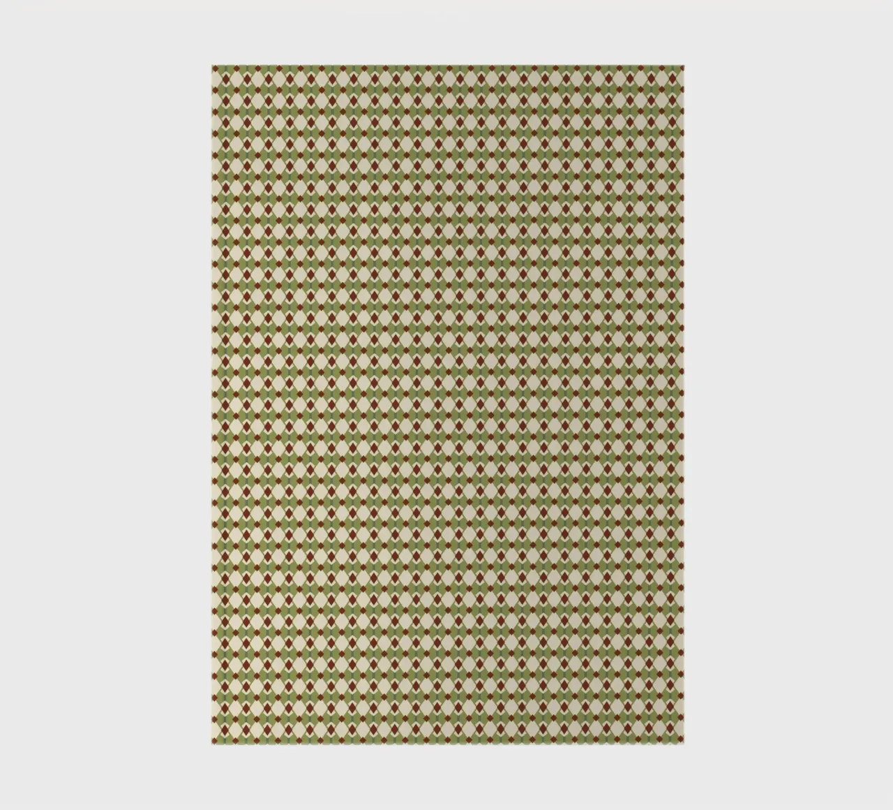Diamond green and red seamless pattern notebook by Little Dean