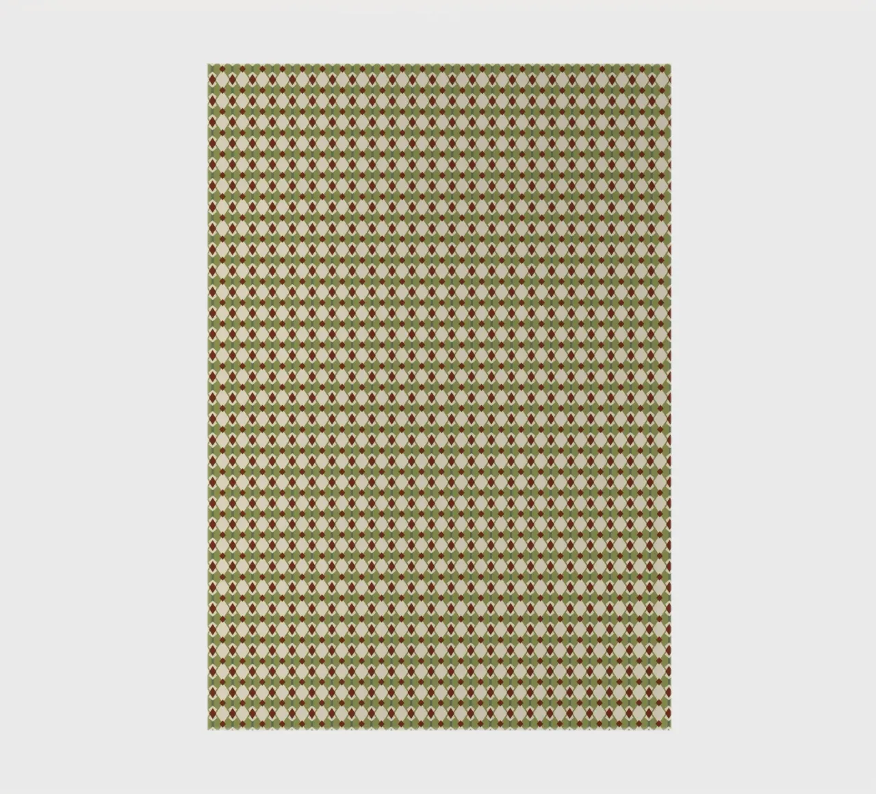 Diamond green and red seamless pattern notebook by Little Dean
