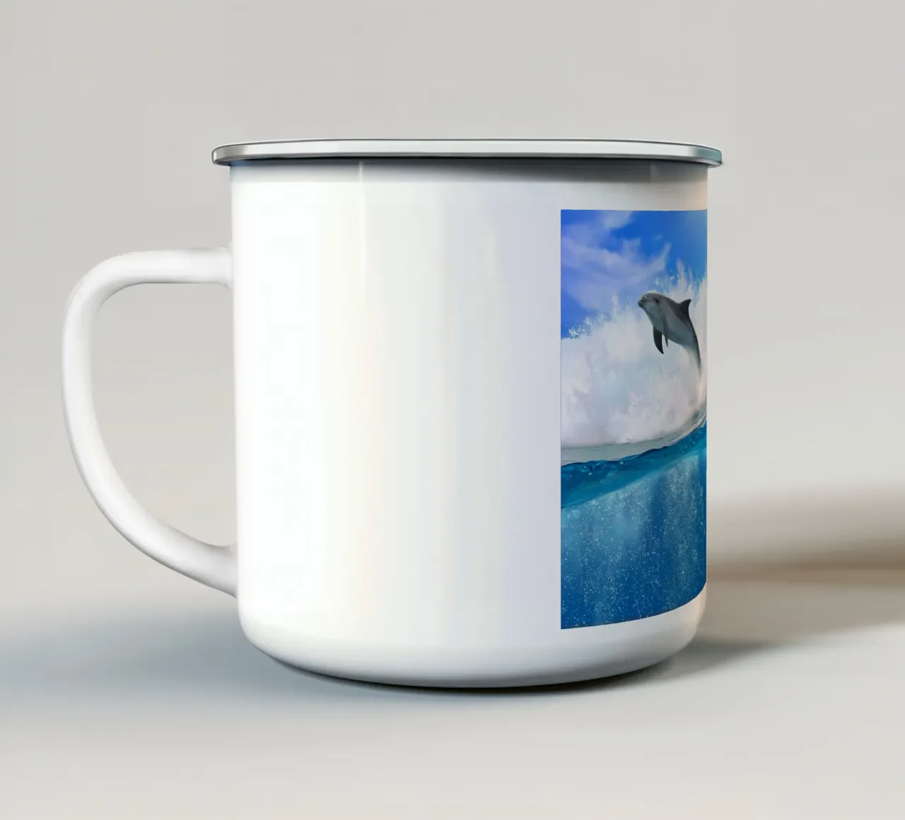 Poster animali 83 tazza in smalto da Korrie Lane