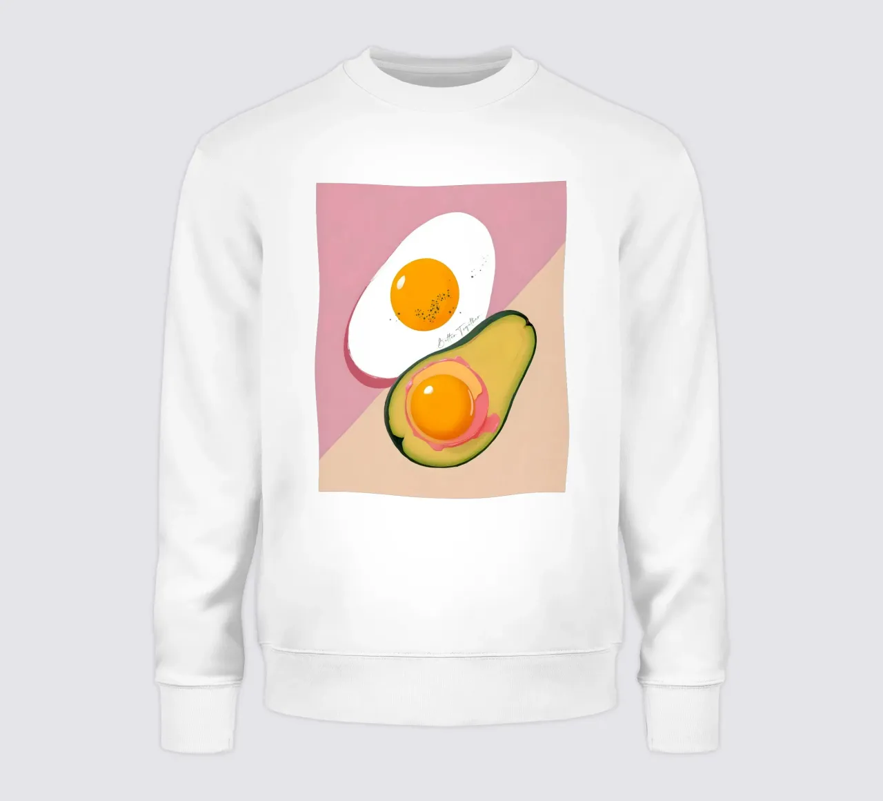 Meglio insieme | Colazione di coppia Avocado e uova felpa da 83oranges