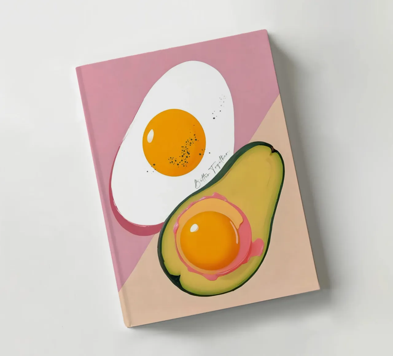 Better Together | Avocado & Eggs Couple Breakfast notebook by 83oranges