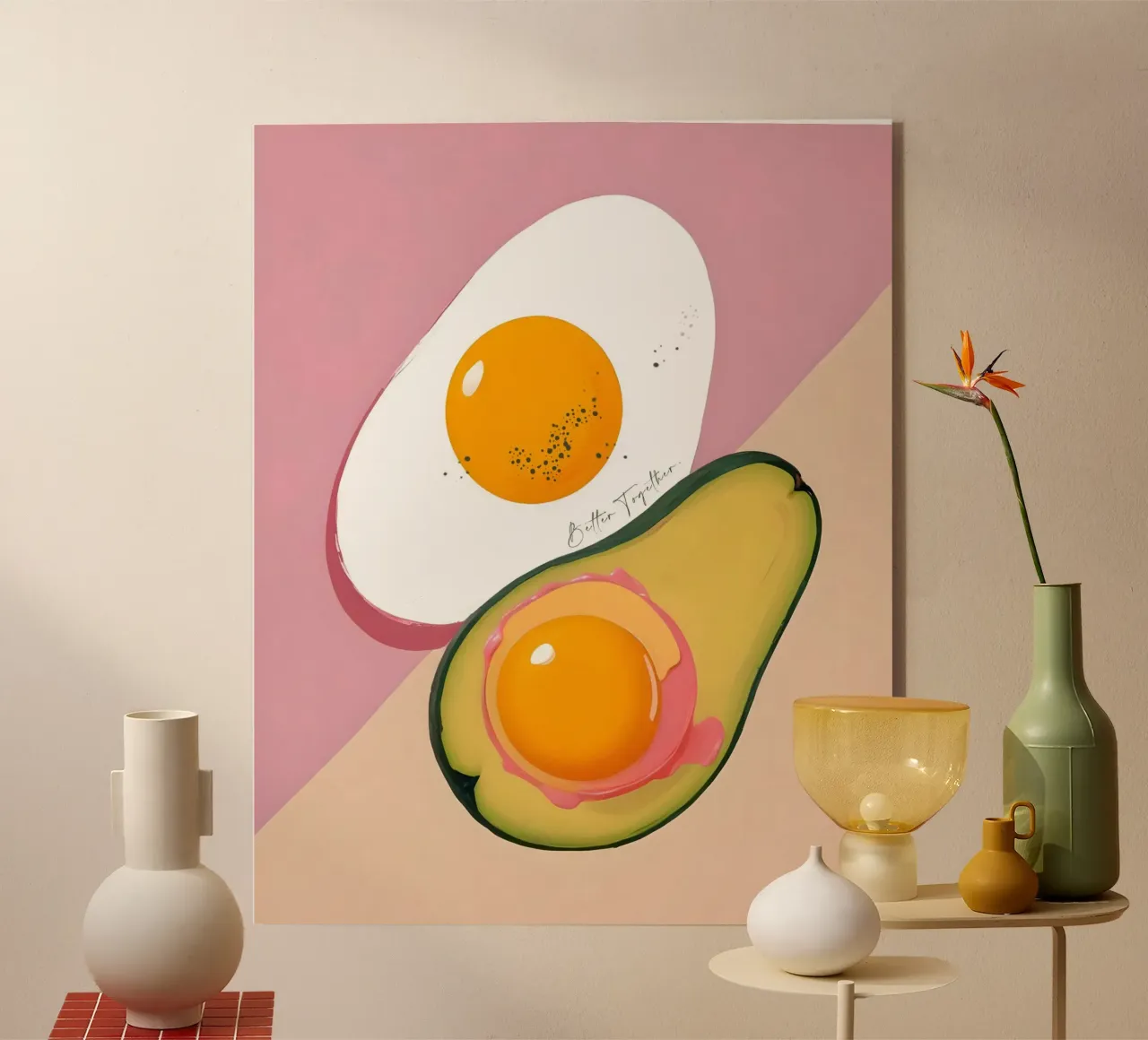 Meglio insieme | Colazione di coppia Avocado e uova plexiglass da 83oranges