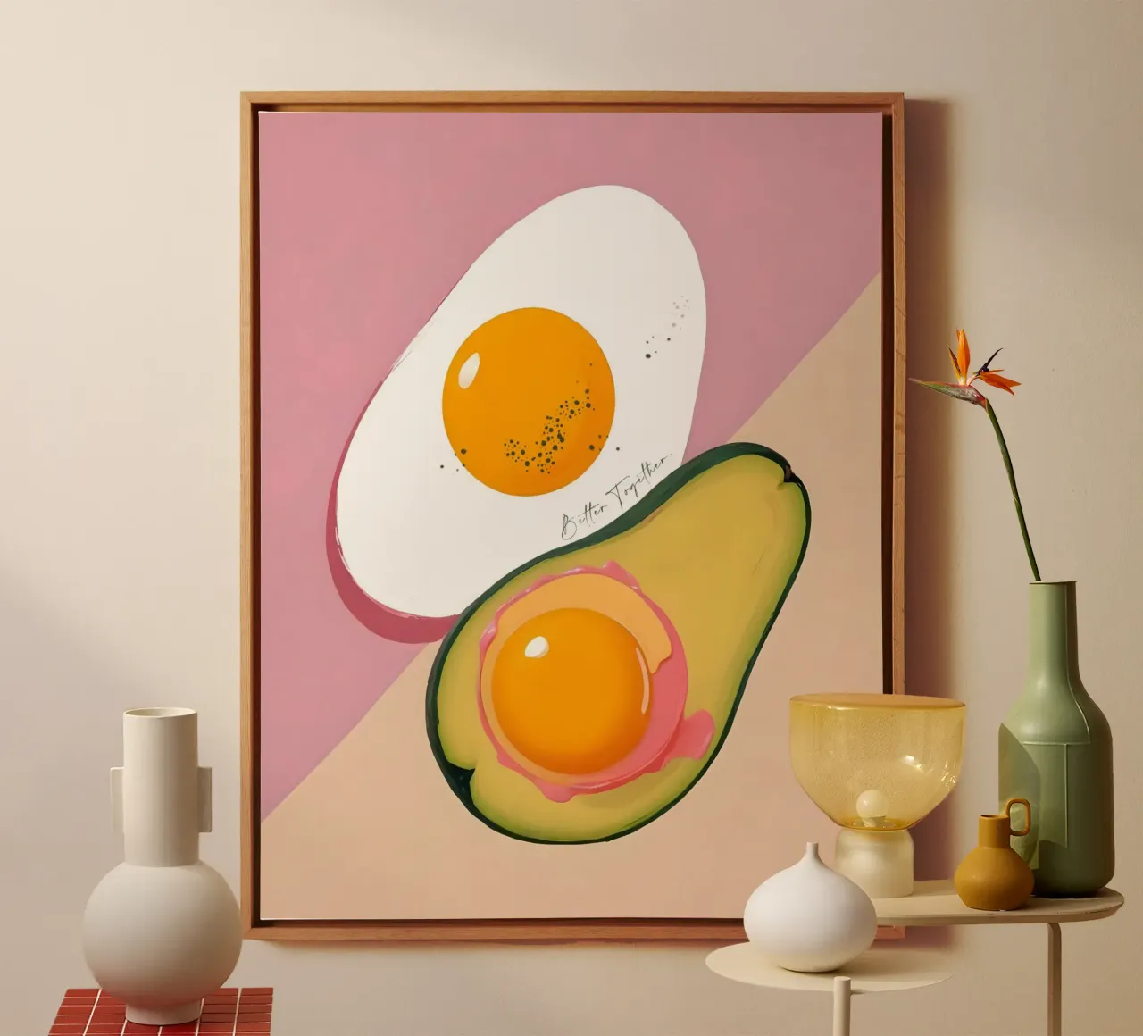 Better Together | Avocado & Eieren Ontbijt met z'n tweeën canvas van 83oranges