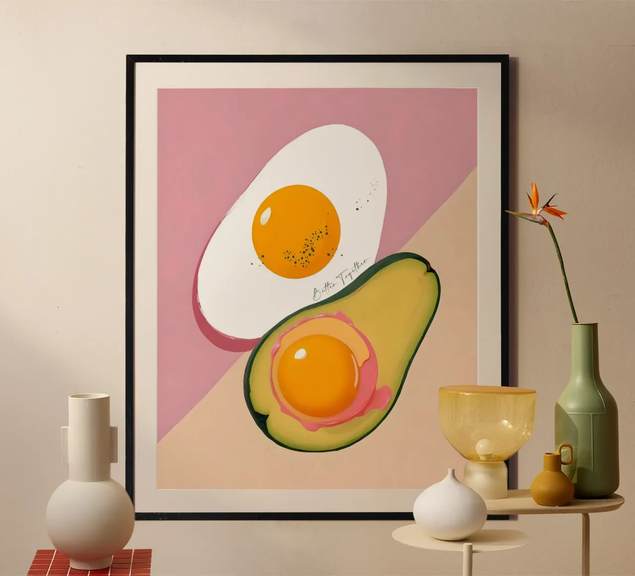 Better Together | Avocado & Eieren Ontbijt met z'n tweeën hahnemühle van 83oranges