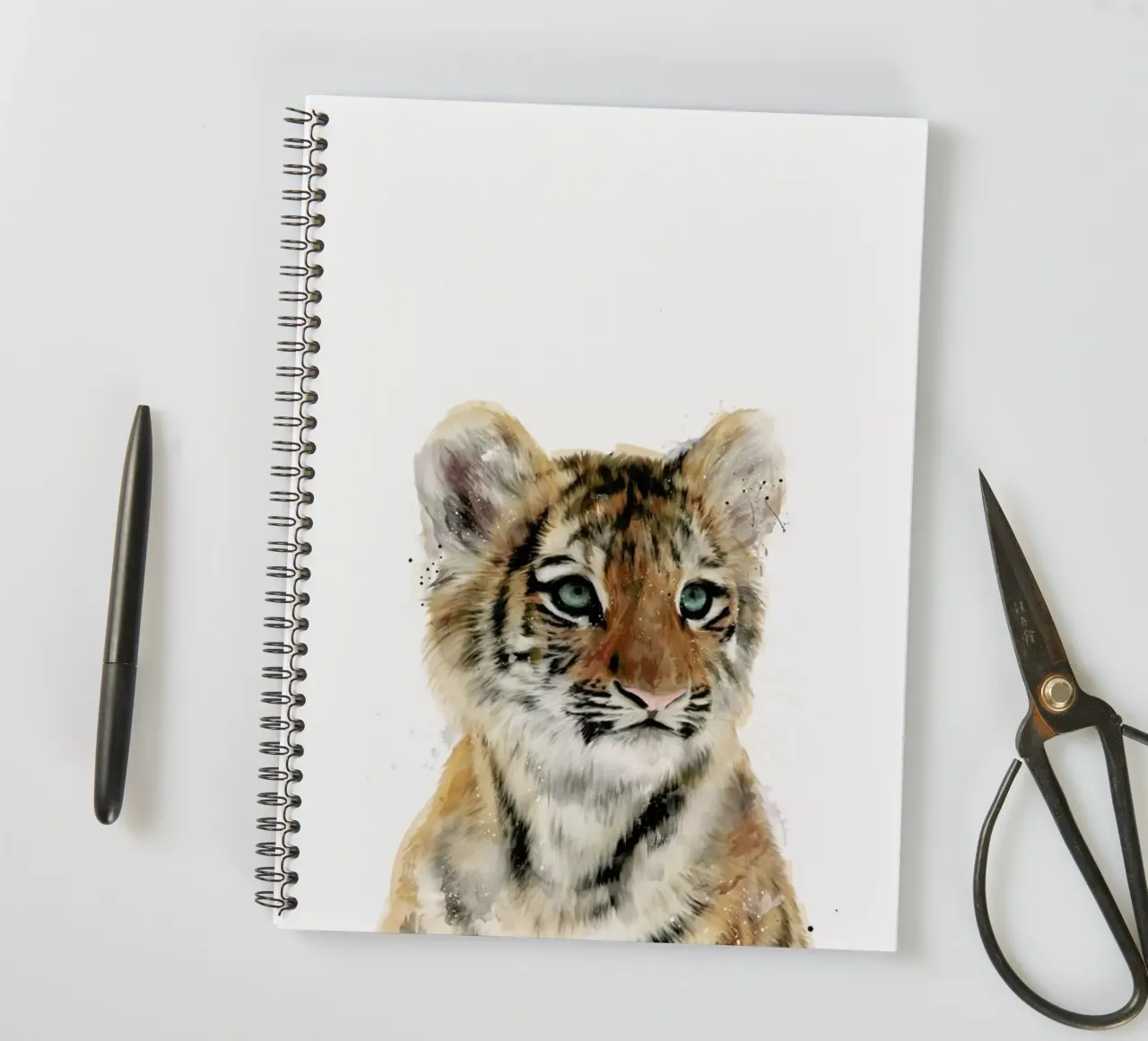Little Tiger spiral notebook by Amy Hamilton