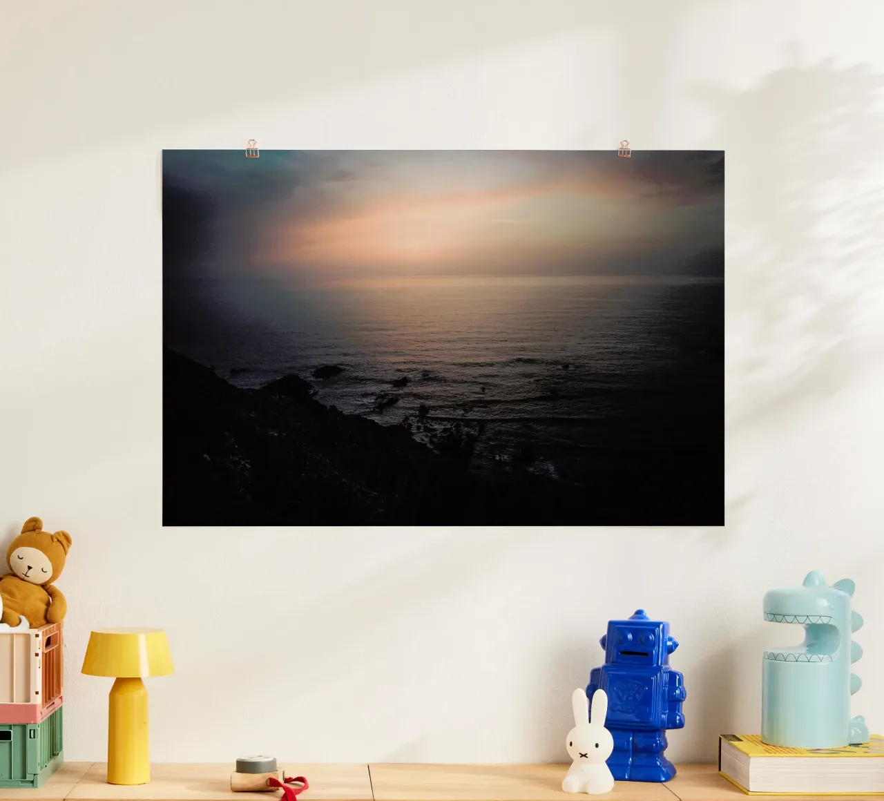 Taste of Sea Sunset poster con telaio in legno da Philipp Reinhard