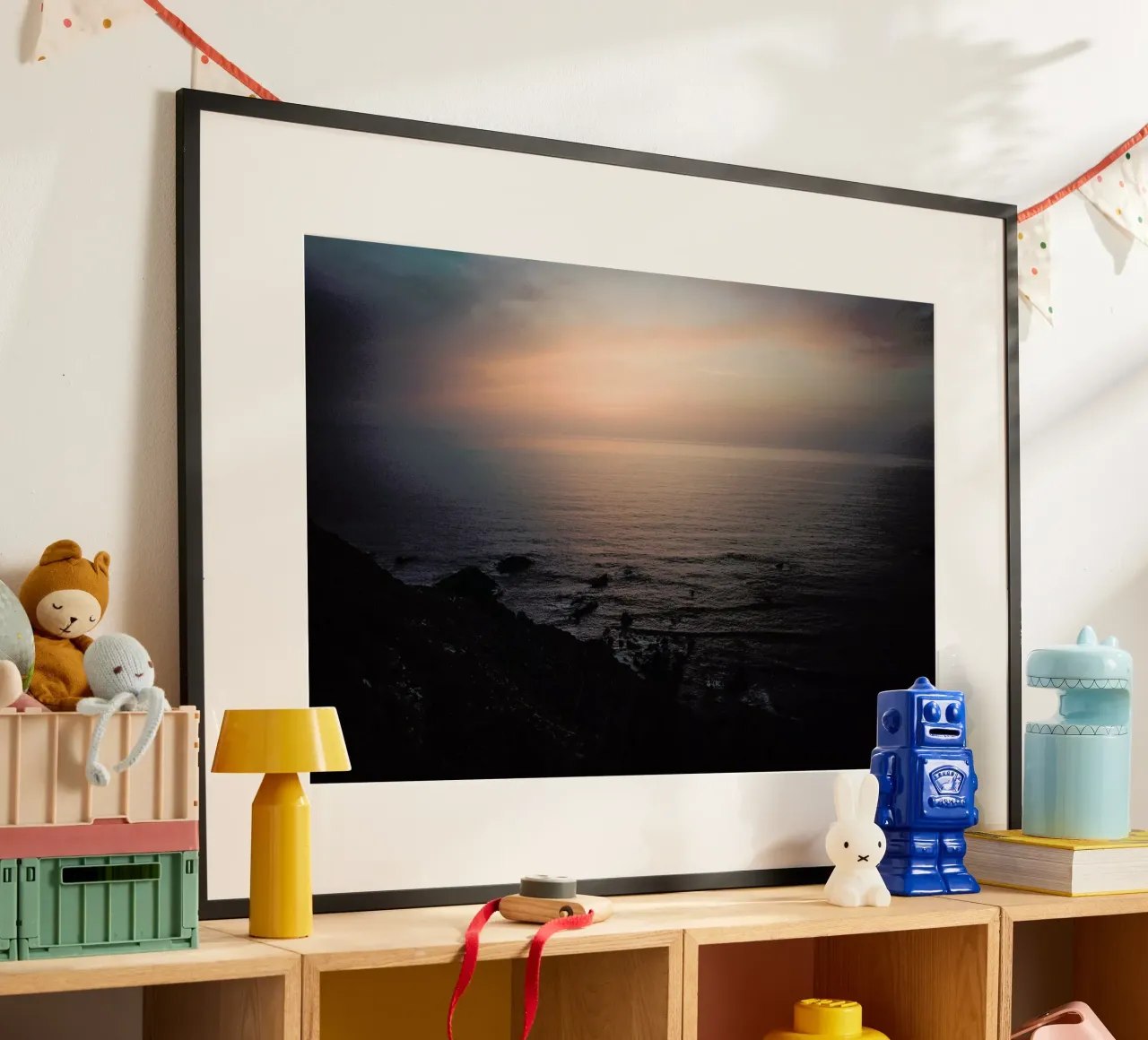 Taste of Sea Sunset poster con telaio in legno da Philipp Reinhard