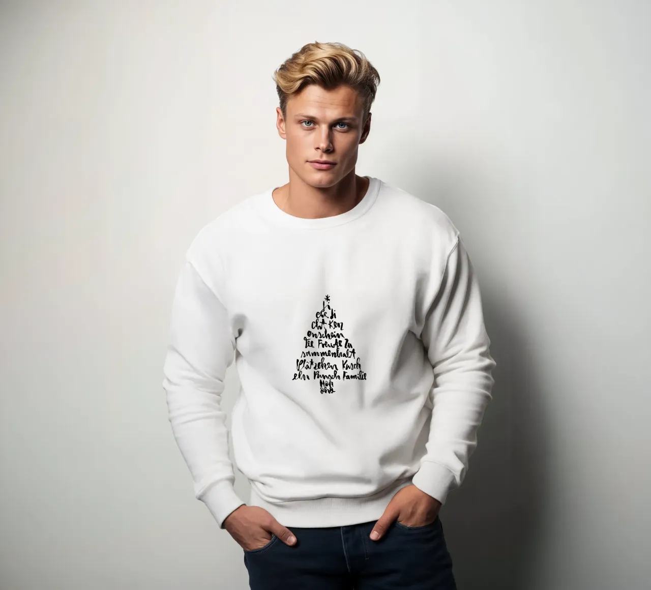 Tannenbaum Sweatshirt von Brushmeetspaper