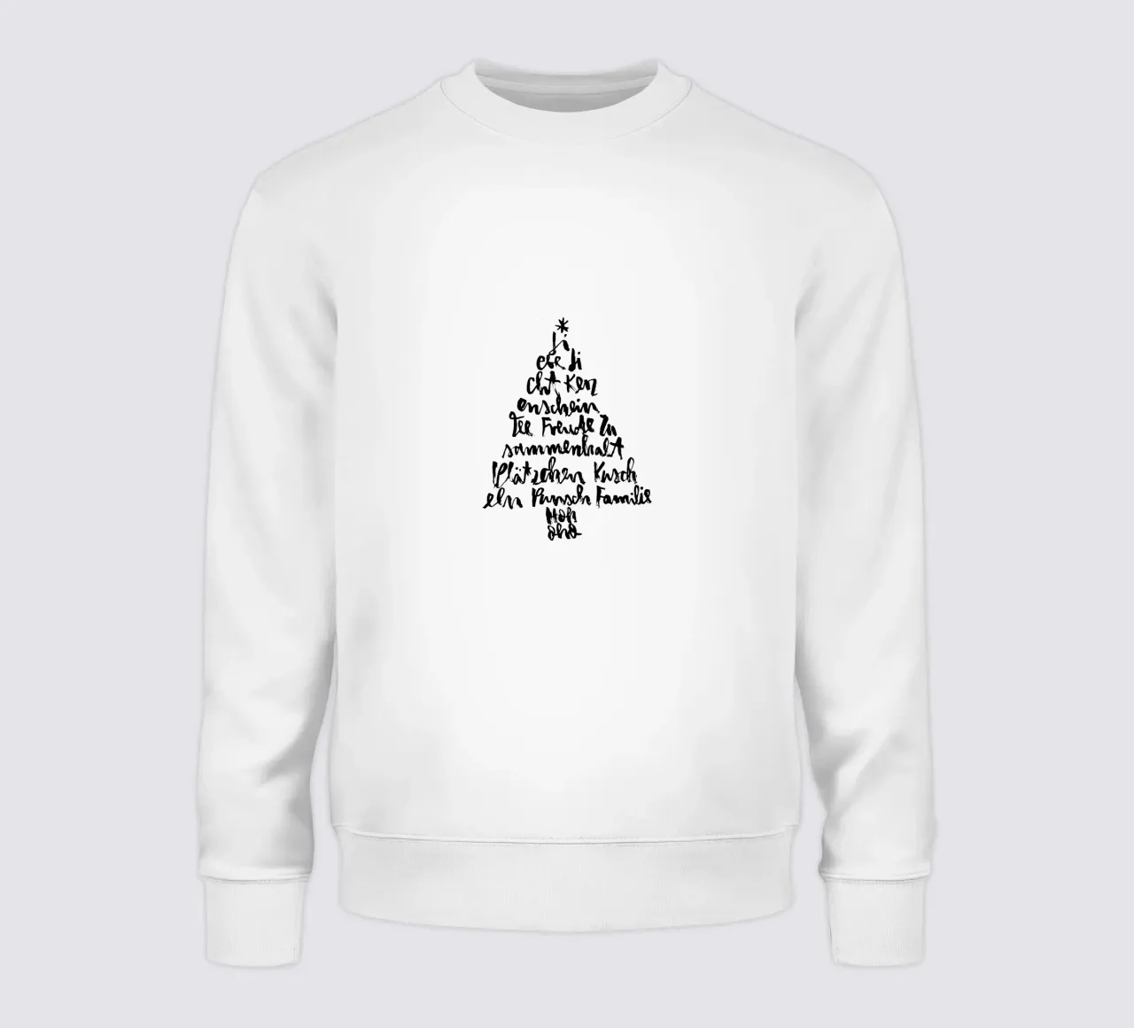 Tannenbaum Sweatshirt von Brushmeetspaper