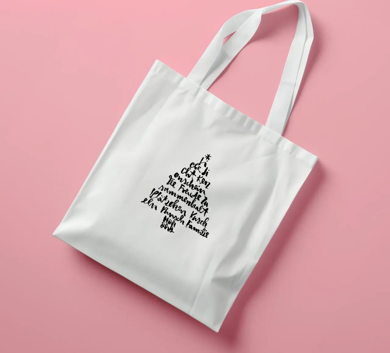 Tannenbaum borsa in juta da Brushmeetspaper