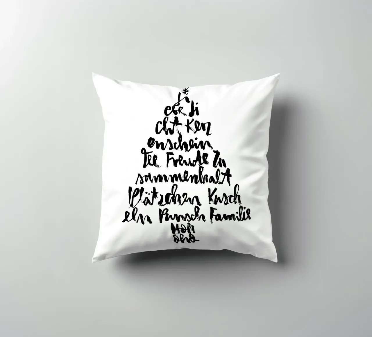 Tannenbaum cuscino da Brushmeetspaper