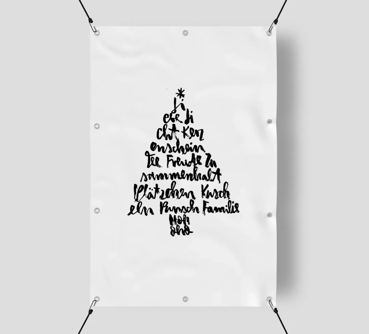 Tannenbaum telo in pvc da Brushmeetspaper
