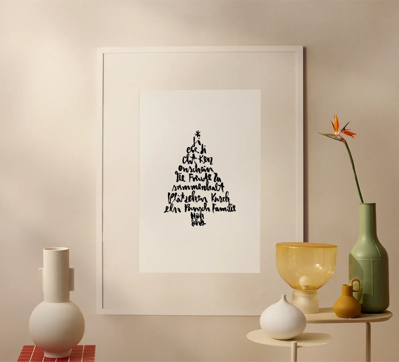 Tannenbaum poster van Brushmeetspaper