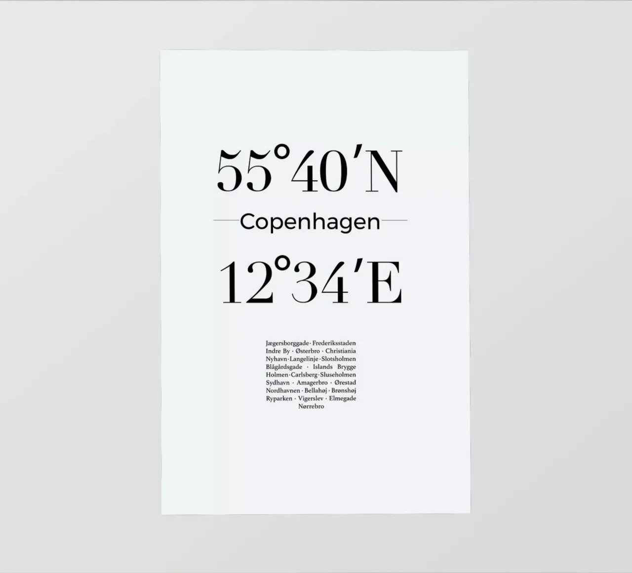 Copenhagen telo in pvc da Studio One