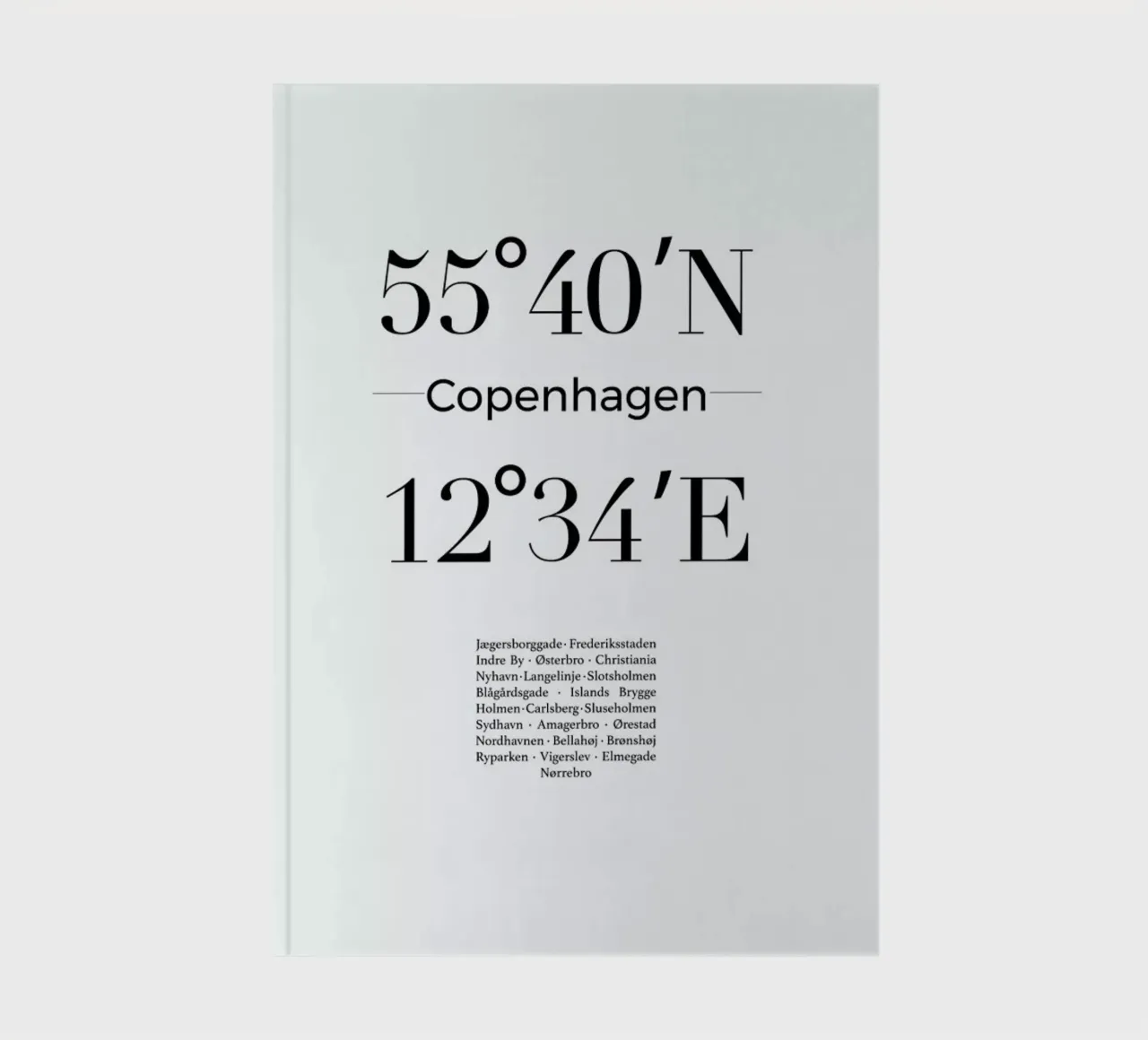 Copenhagen notebook by Studio One
