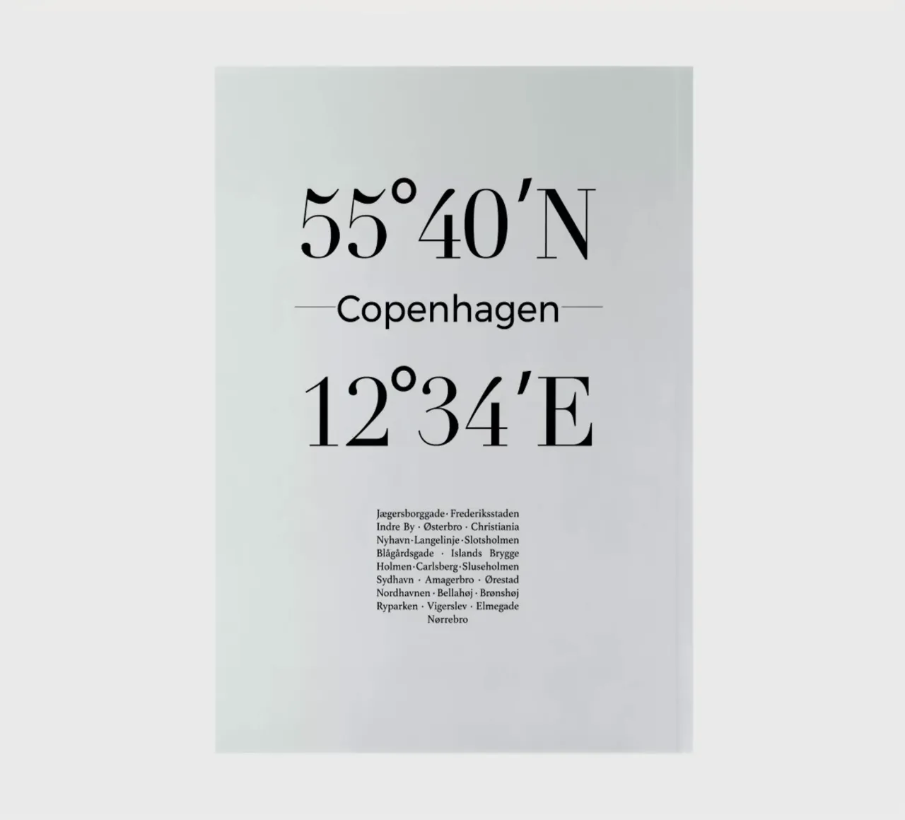 Copenhagen notebook by Studio One