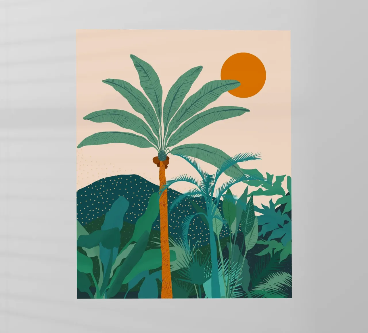 Palm Vibes Natura tropicale Giungla Foresta vintage pellicola backlit da 83oranges