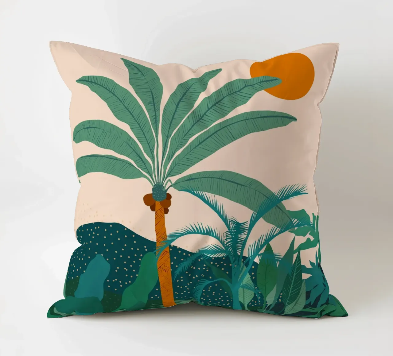 Palm Vibes Natura tropicale Giungla Foresta vintage cuscino da 83oranges