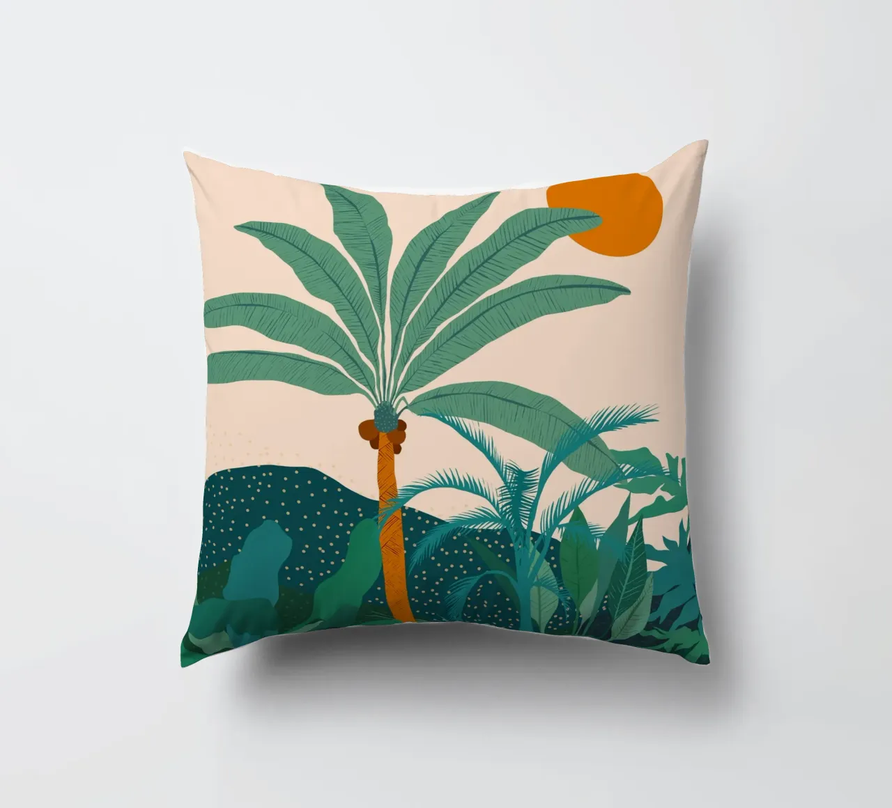 Palm Vibes Natura tropicale Giungla Foresta vintage cuscino da 83oranges