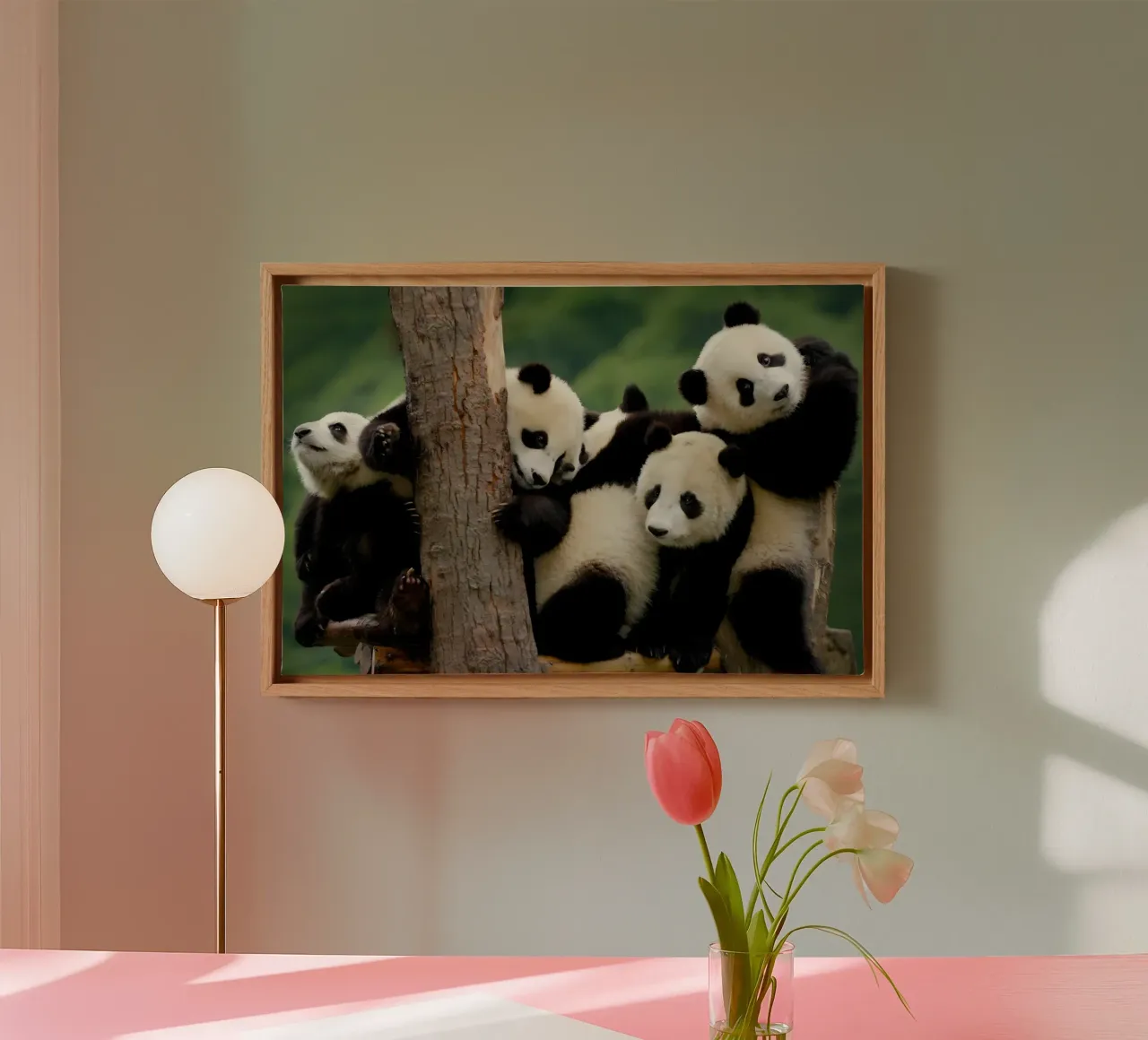Poster animali 102 tela con Cornice a cassetta da Korrie Lane