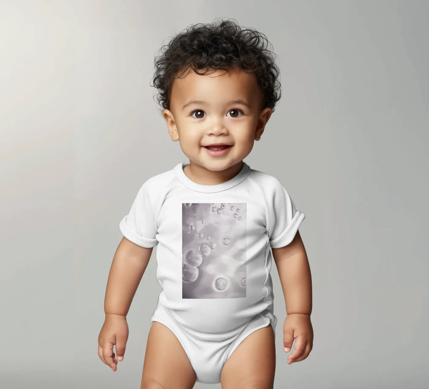 Bubbles body neonato maniche corte da Shot By Clint