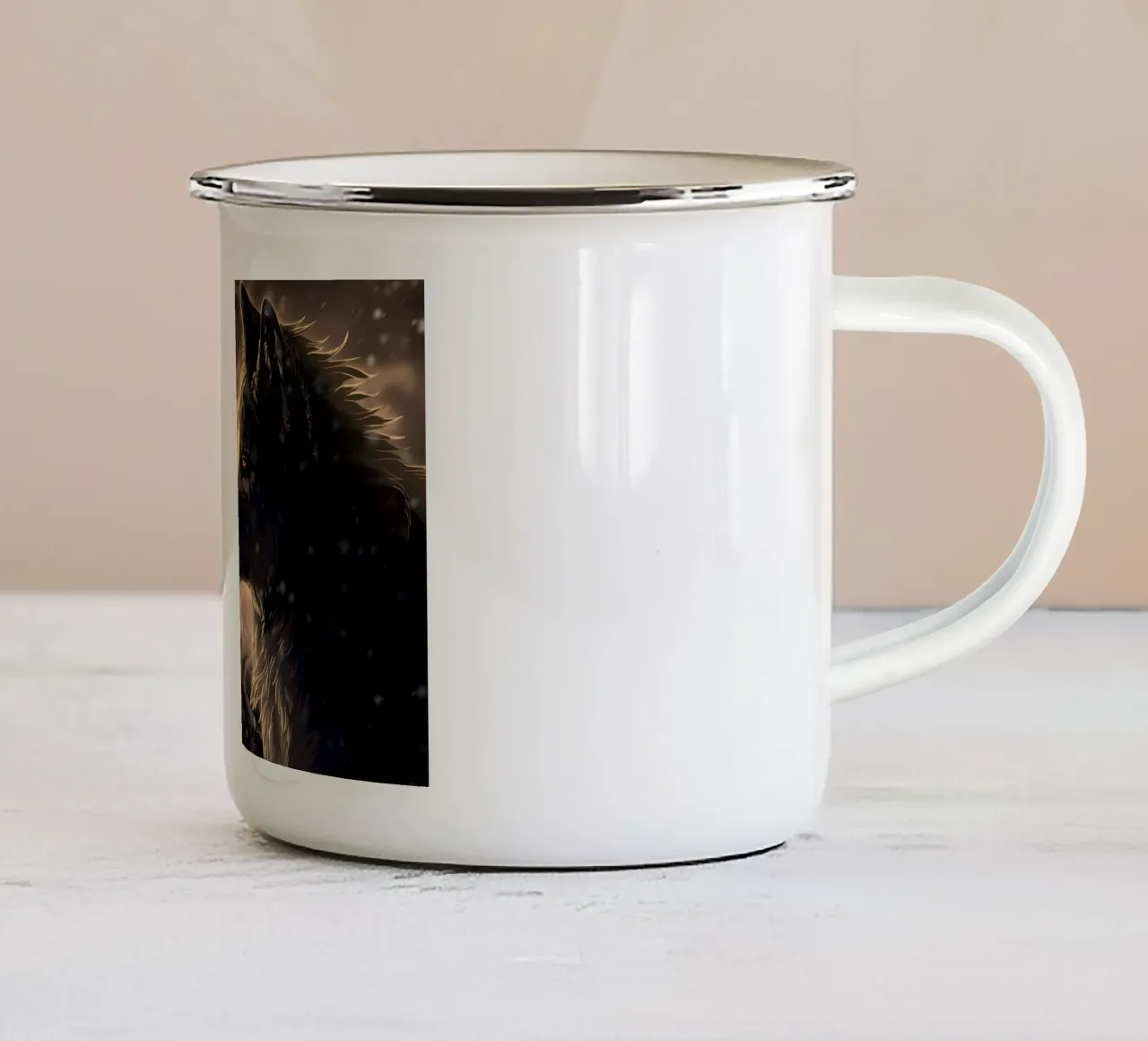 Poster animali 110 tazza in smalto da Korrie Lane