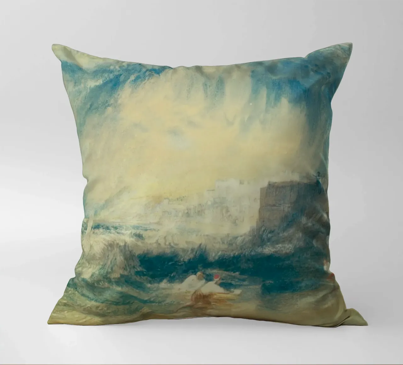 Joseph Mallord William Turner - Lyme Regis cuscino da Timeless Artworks