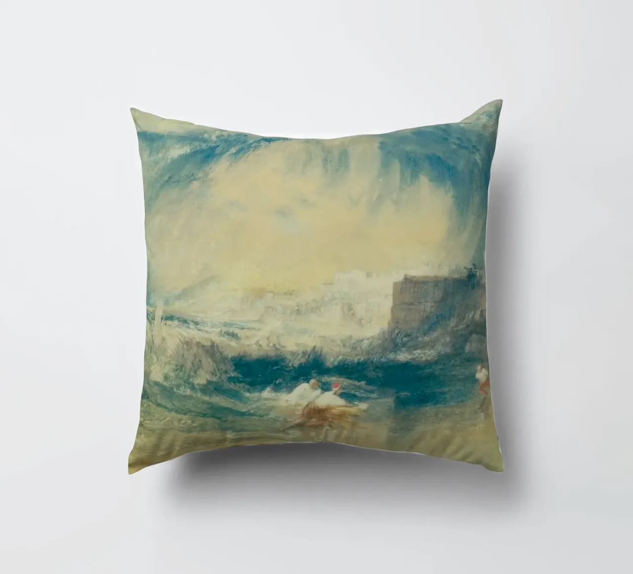 Joseph Mallord William Turner - Lyme Regis cuscino da Timeless Artworks
