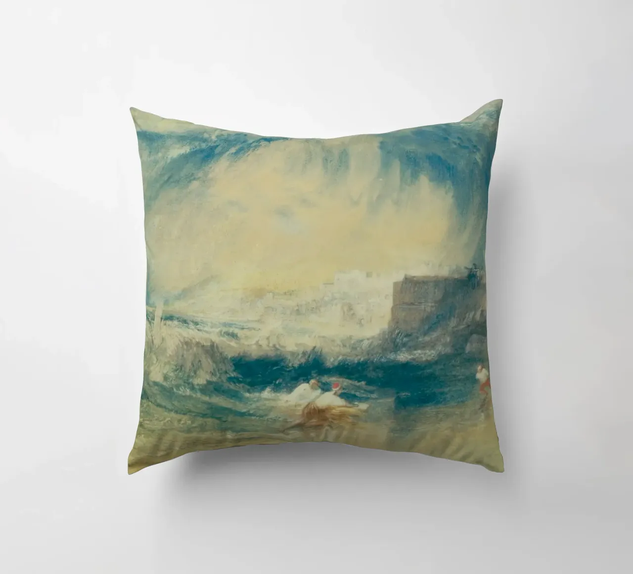 Joseph Mallord William Turner - Lyme Regis cuscino da Timeless Artworks
