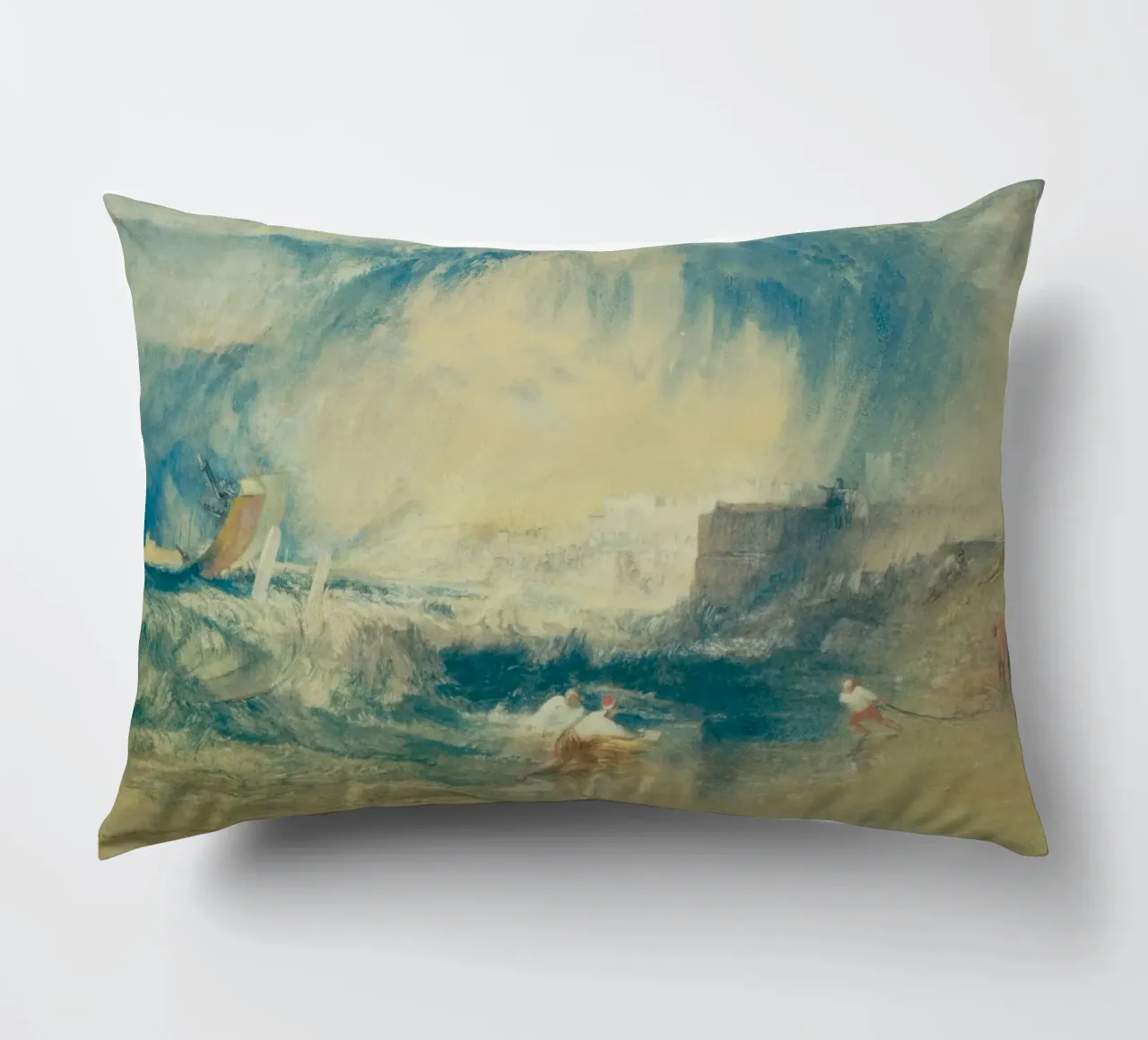Joseph Mallord William Turner - Lyme Regis cuscino da Timeless Artworks