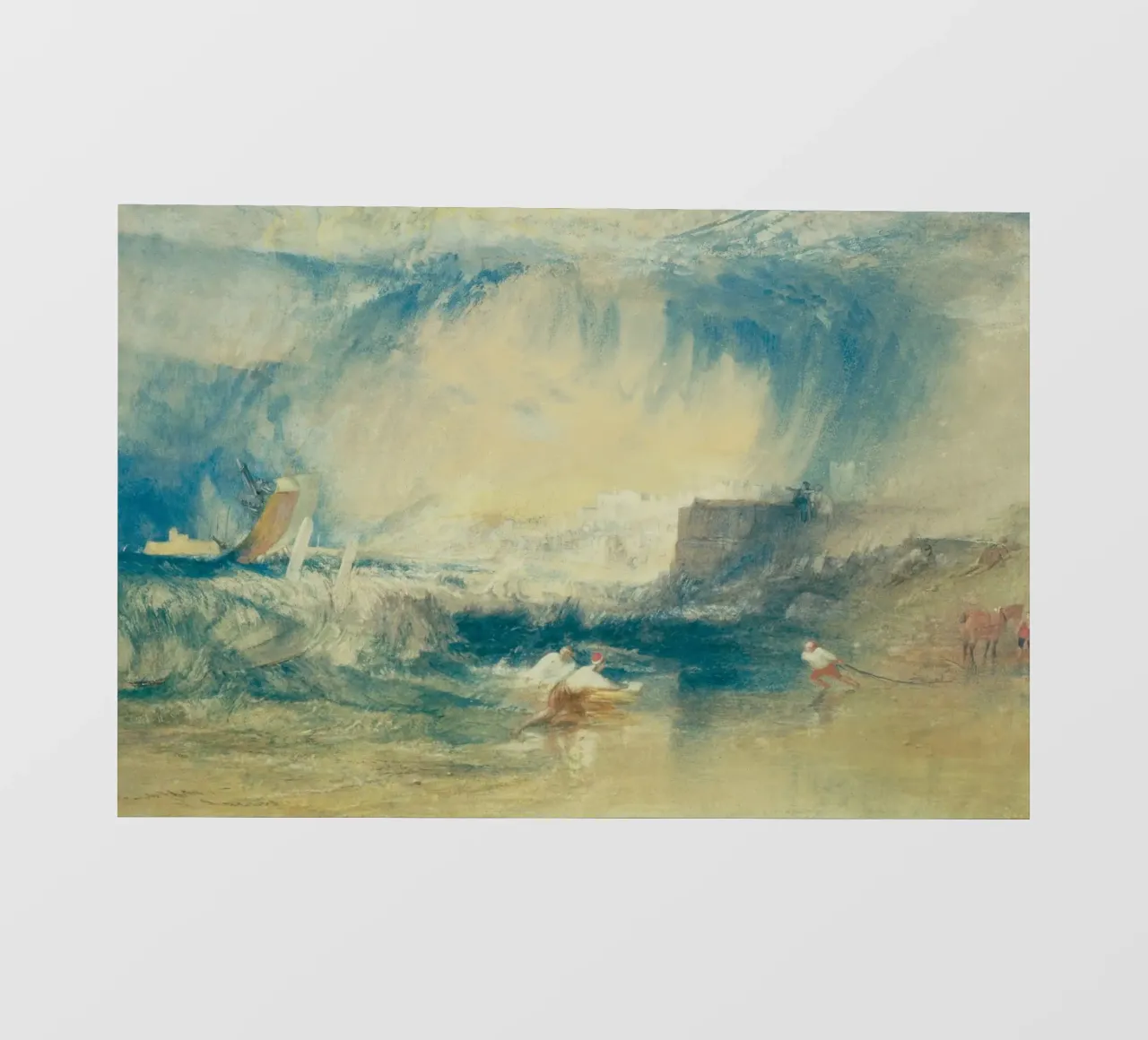 Joseph Mallord William Turner - Lyme Regis pellicola backlit da Timeless Artworks