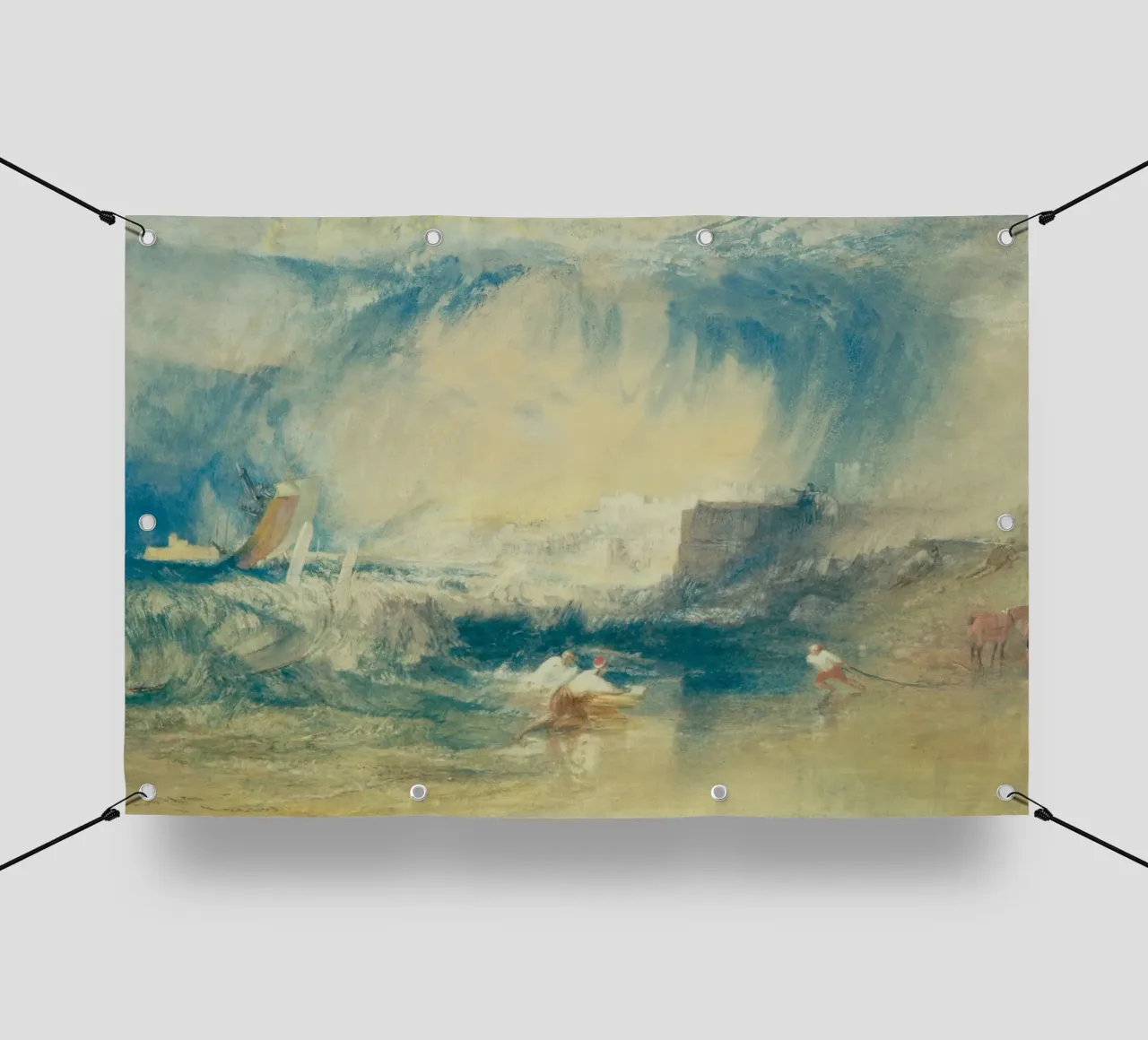 Joseph Mallord William Turner - Lyme Regis telo in pvc da Timeless Artworks