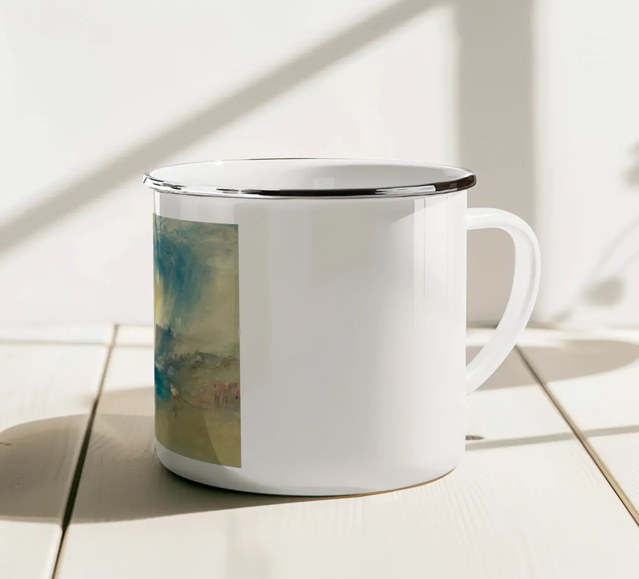 Joseph Mallord William Turner - Lyme Regis tazza in smalto da Timeless Artworks